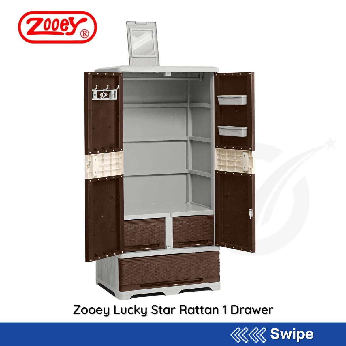 Zooey rattan cabinet deals