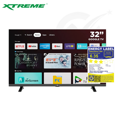 Xtreme Google TV Frameless Wi-Fi Netfix Youtube Google Play w/ Voice Control