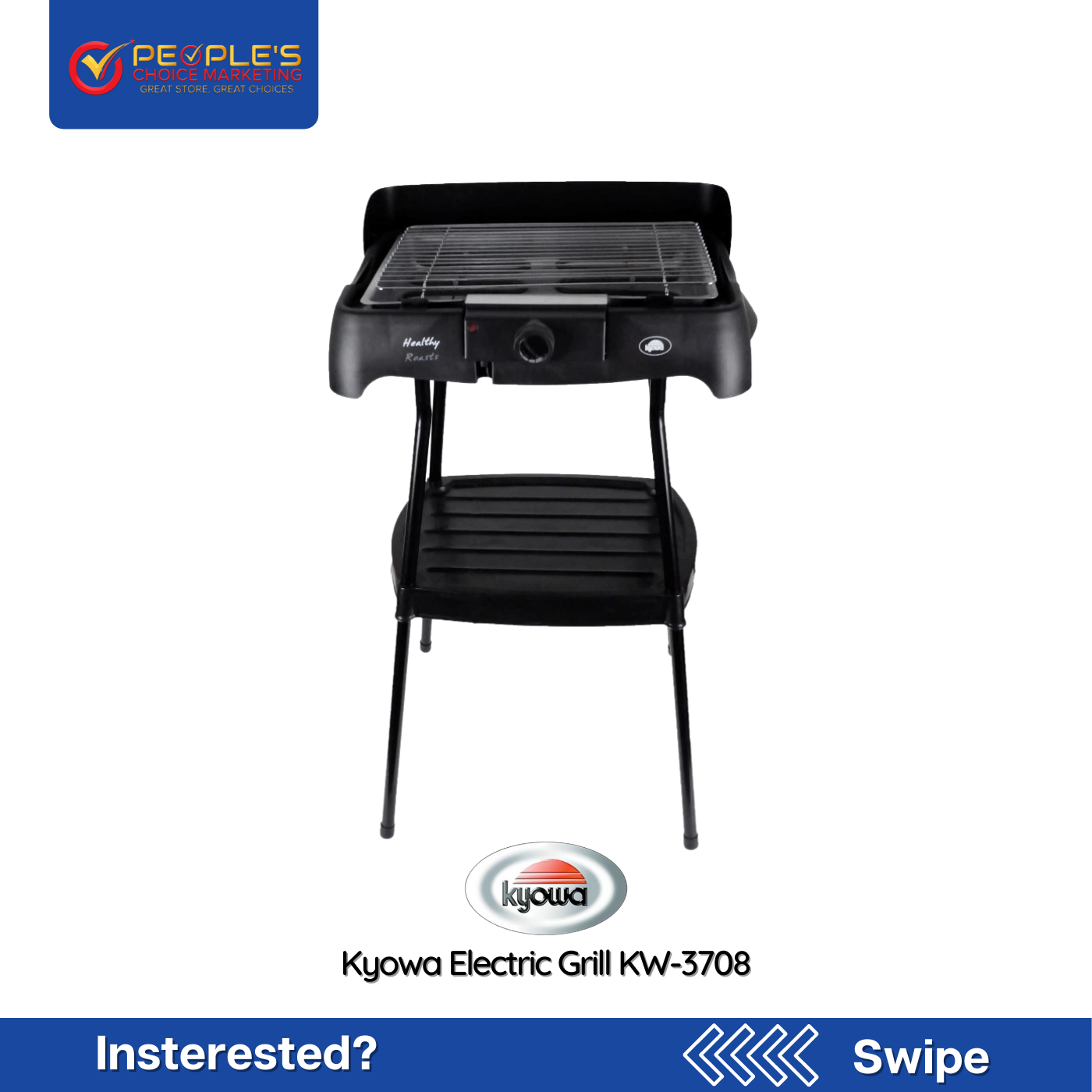 Kyowa Electric Griller w/ Stand (KW-3708)