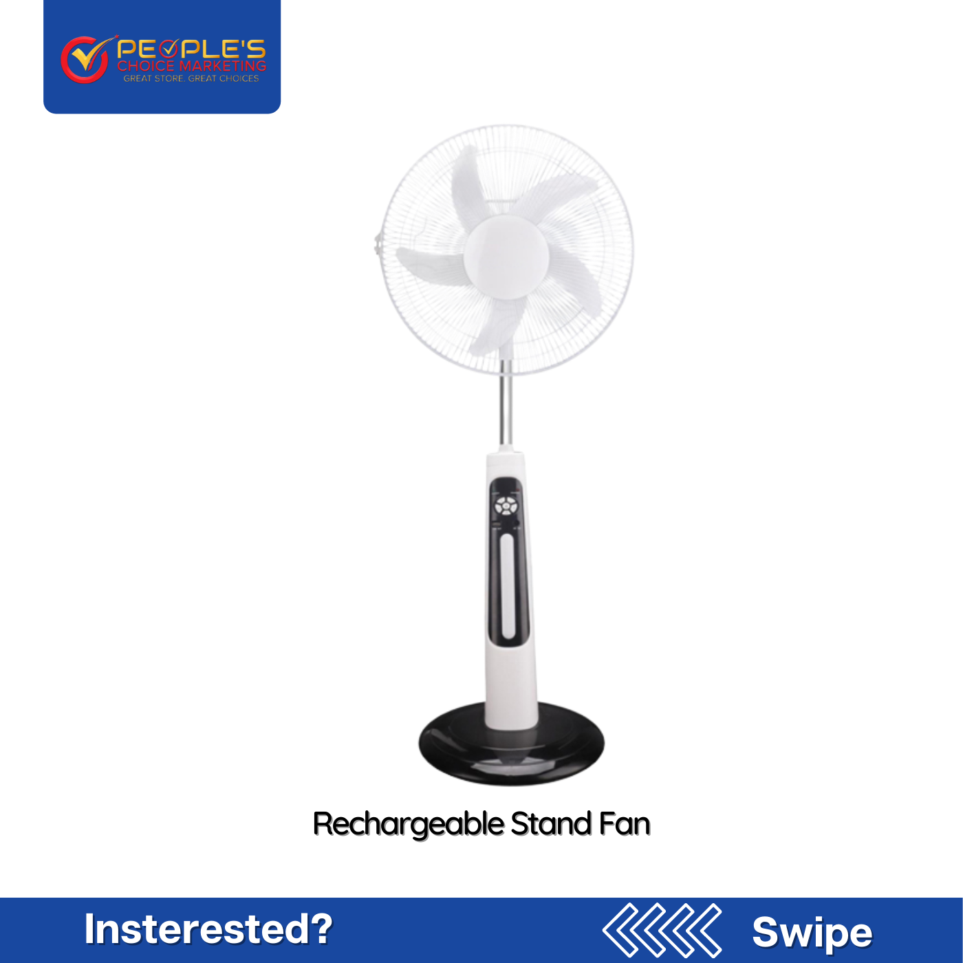 Rechargeable Stand Fan