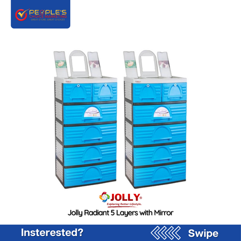 Buy 1 Get 1 Jolly Radiant 5 Layer With Drawers and Mirror