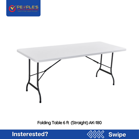 Folding Table 6 ft (Straight) AK-180