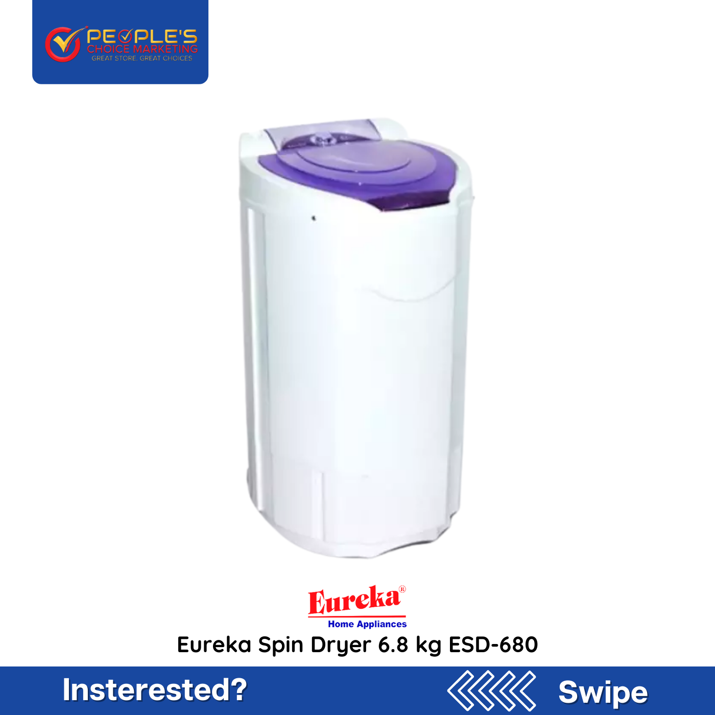Eureka ESD-680  Spin Dryer 6.8kg
