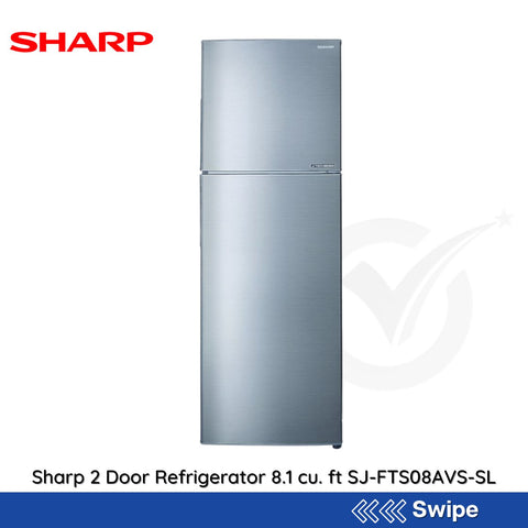 Sharp 2 Door Refrigerator 8.1 cu. ft SJ-FTS08AVS-SL