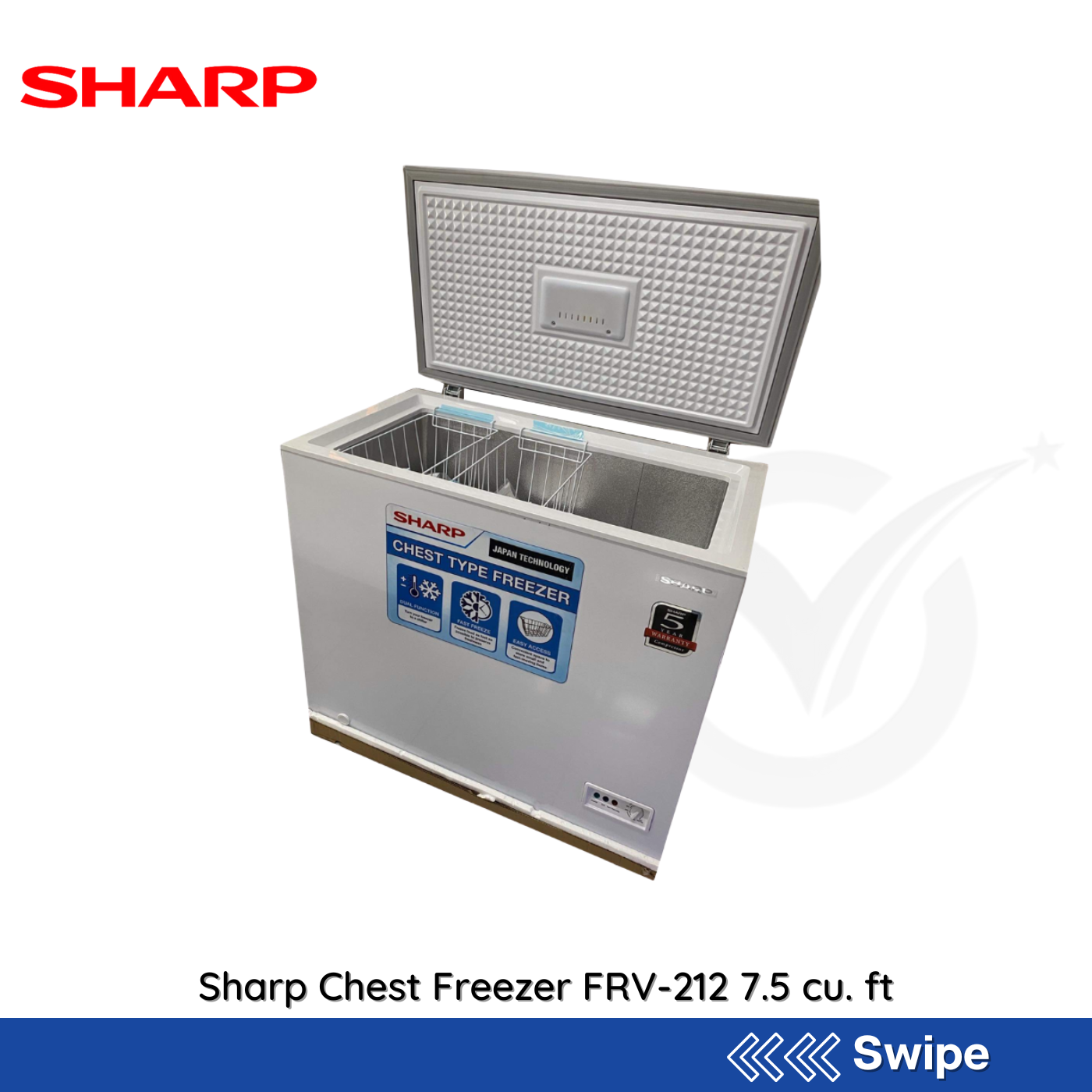 Sharp Chest Freezer FRV-212 7.5 cu. ft - People's Choice Marketing