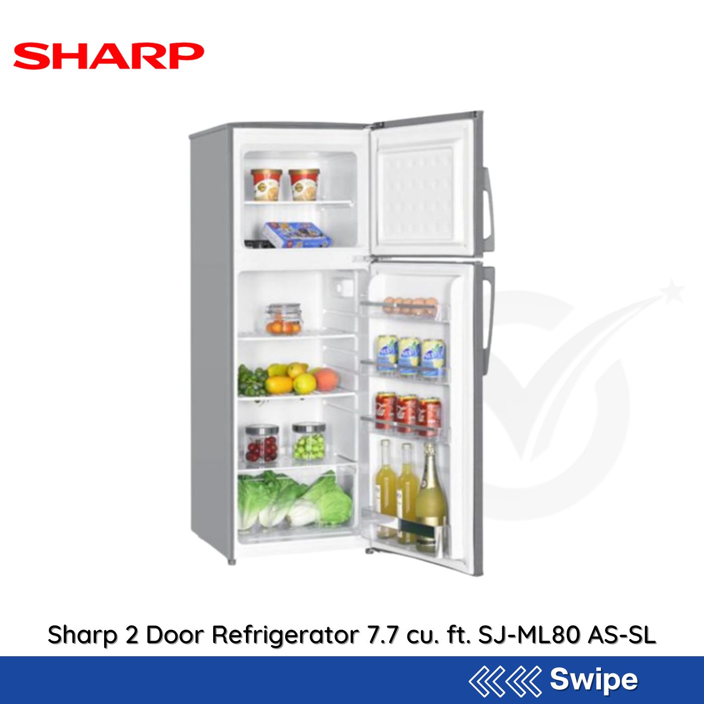 Sharp 2 Door Refrigerator 7.7 cu. ft. SJ-ML80 AS-SL