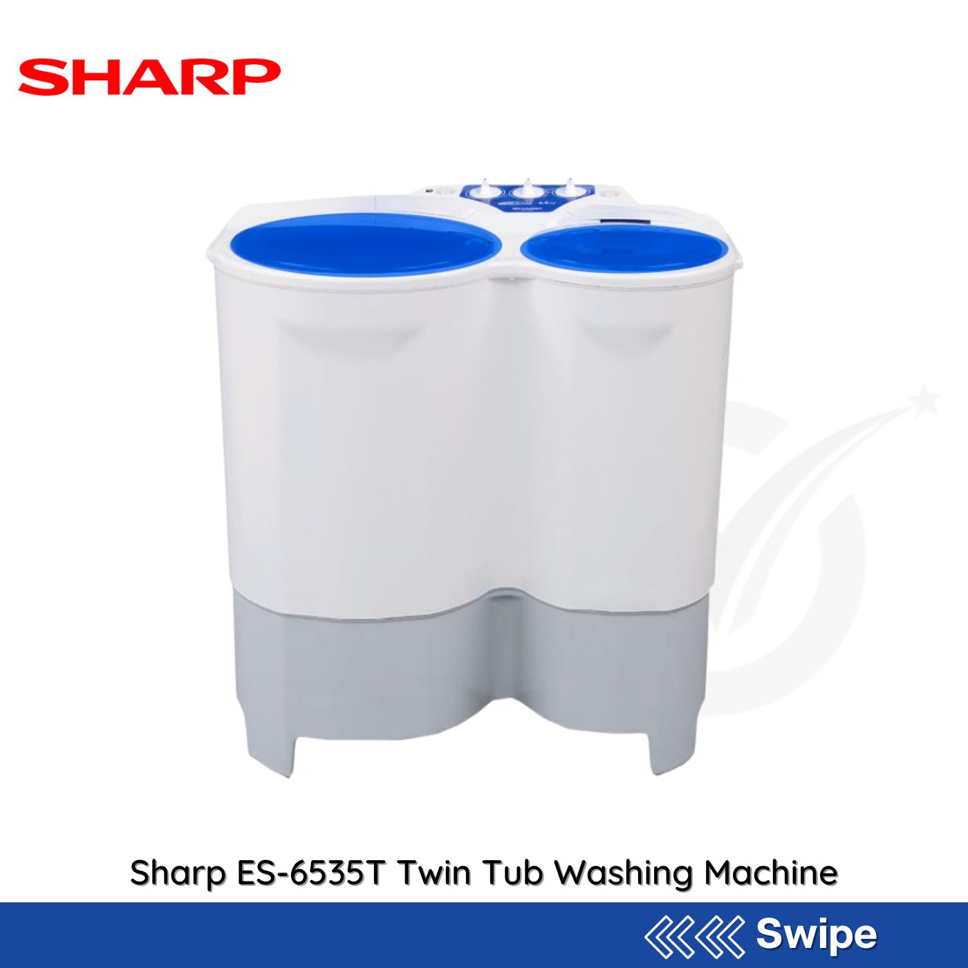 Sharp ES-6535T Twin Tub Washing Machine - People's Choice Marketing