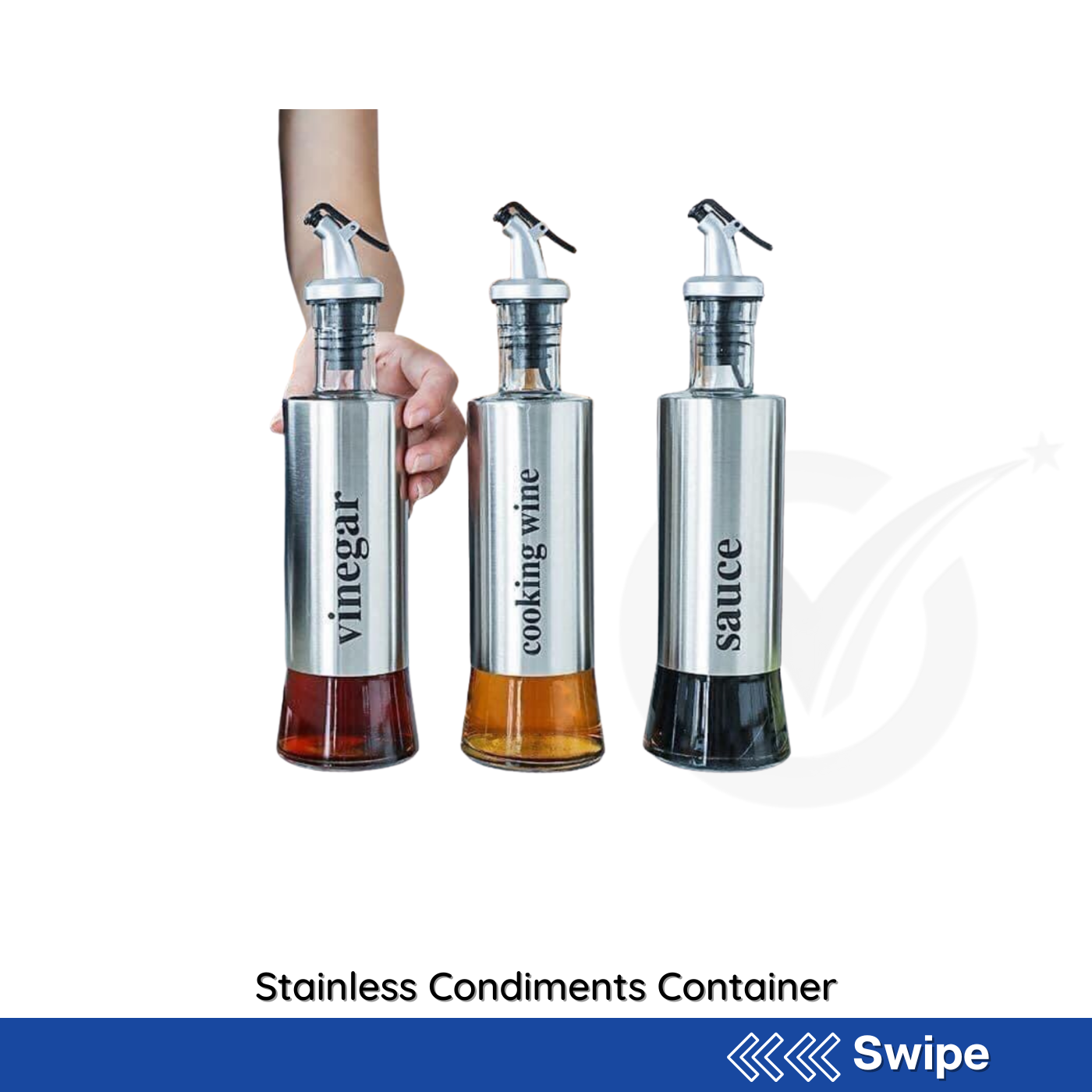 Stainless Condiments Container - People's Choice Marketing