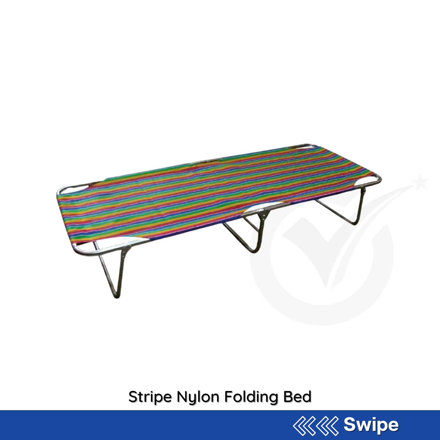 Stripe Nylon Folding Bed