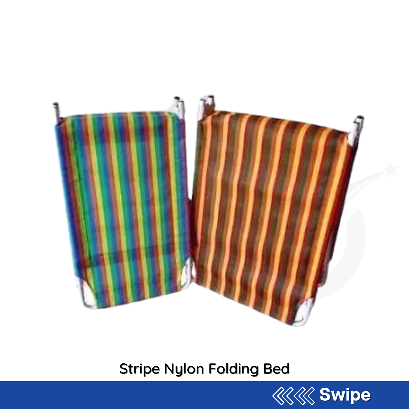 Stripe Nylon Folding Bed