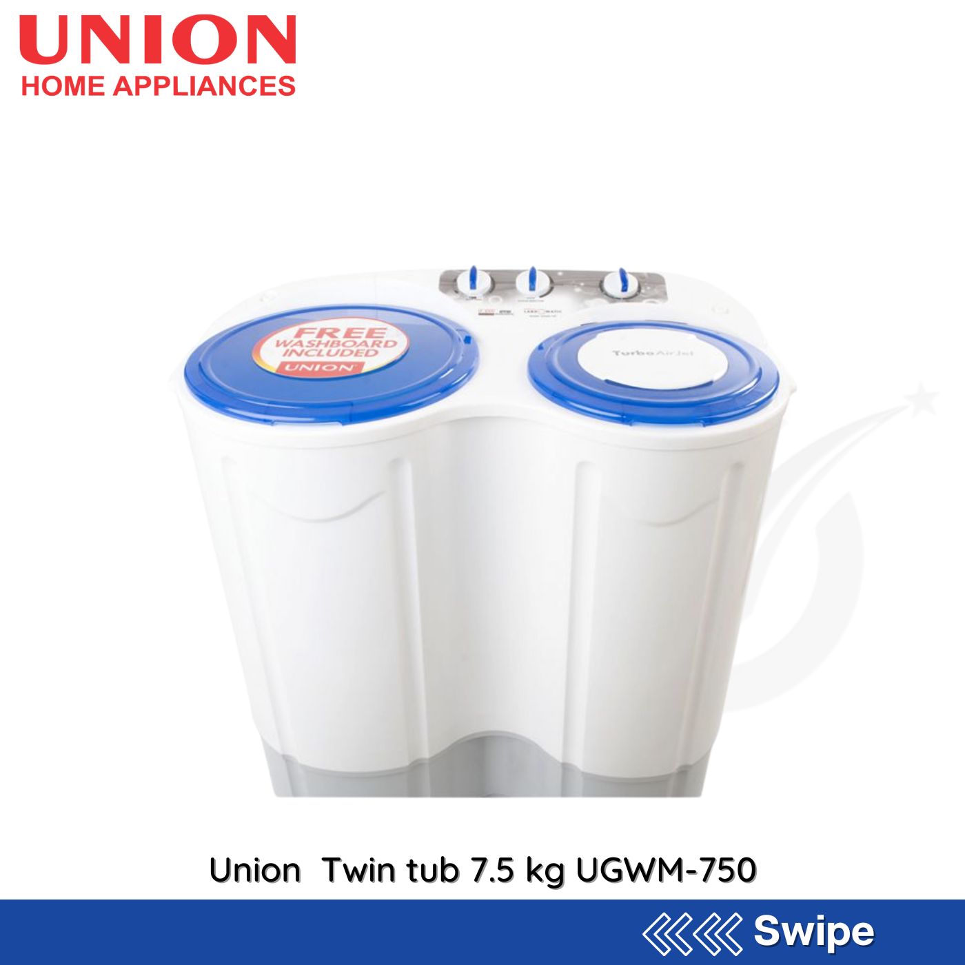Union Twin tub 7.5 kg UGWM-750