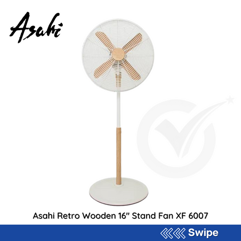 Asahi Retro Wooden 16" Stand Fan wooden XF 6007