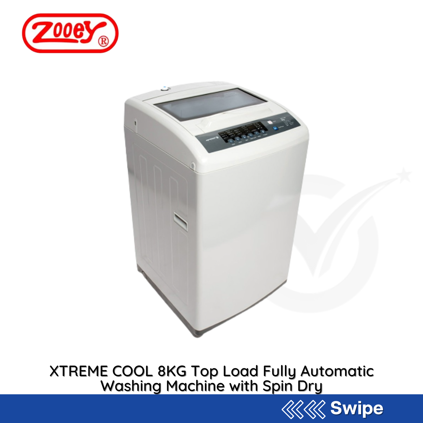 XTREME COOL 8KG Top Load Fully Automatic Washing Machine with Spin Dry