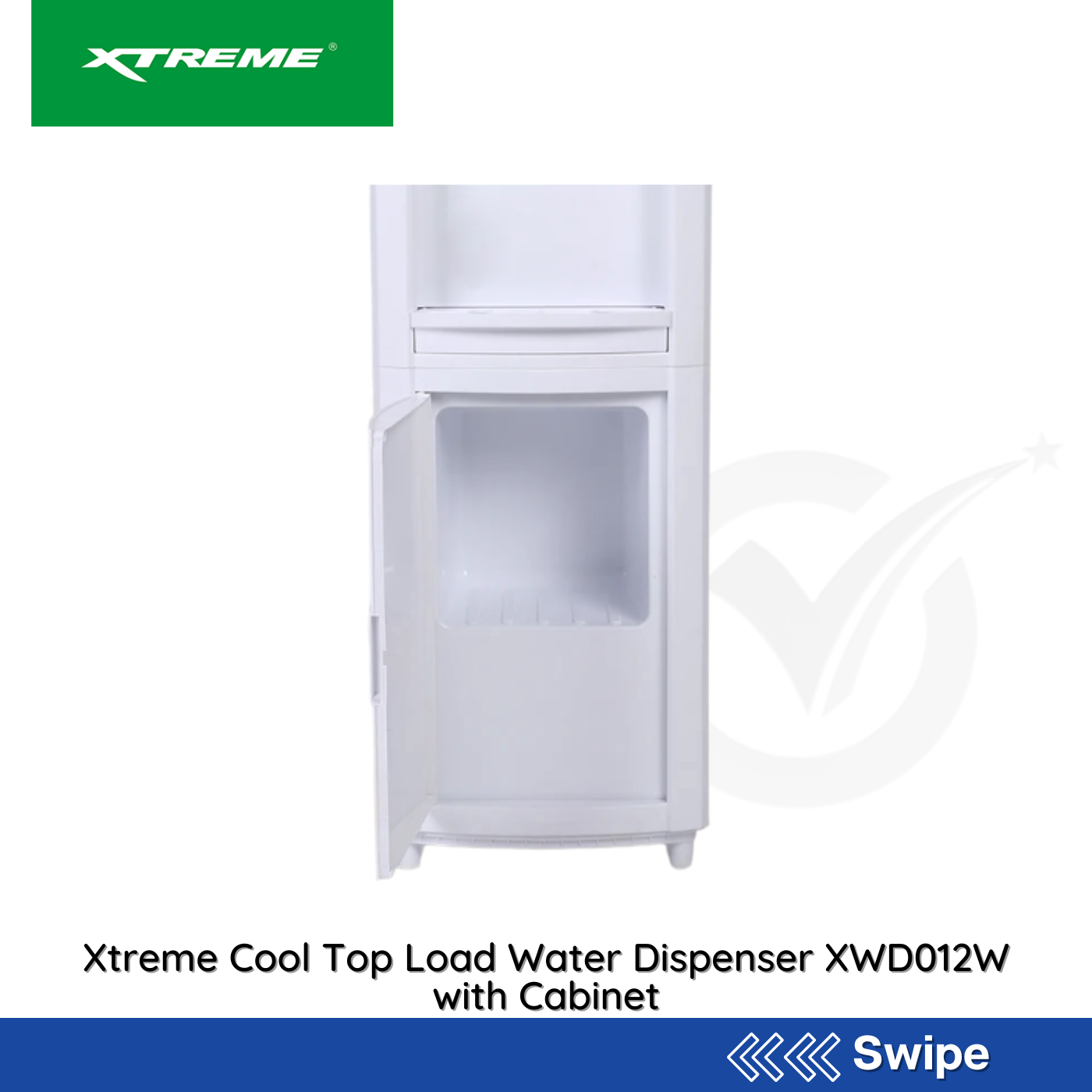 Xtreme Cool Top Load Water Dispenser XWD012W with Cabinet