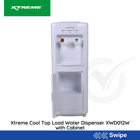 Xtreme Cool Top Load Water Dispenser XWD012W with Cabinet