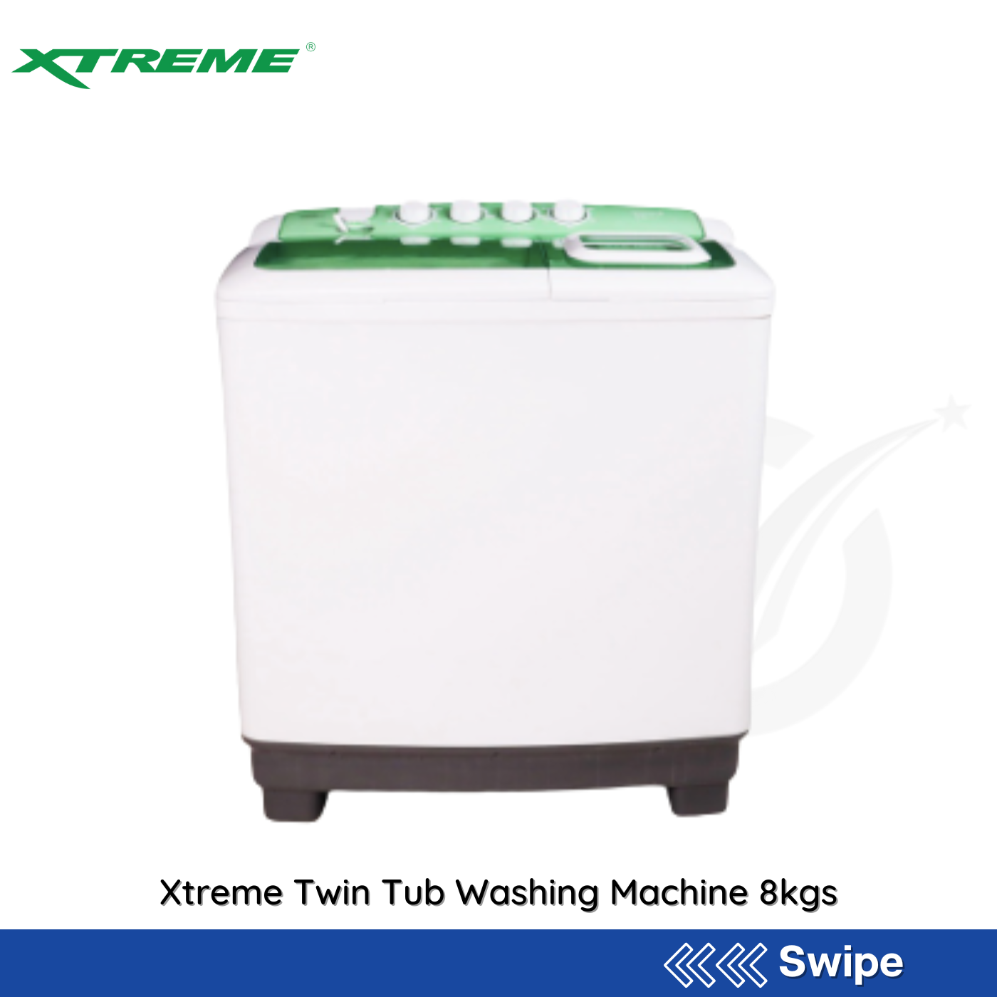 Xtreme Twin Tub Washing Machine 8kgs