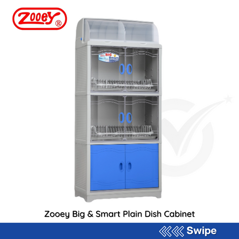 Zooey Big & Smart Plain Dish Cabinet - People's Choice Marketing