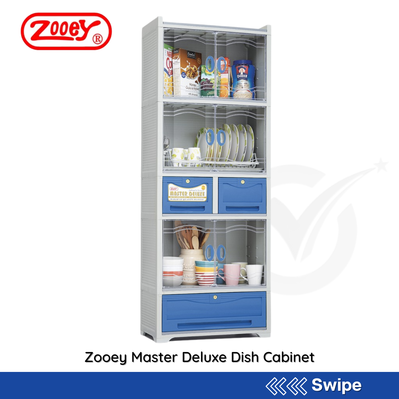 Zooey Master Deluxe Dish Cabinet - People's Choice Marketing