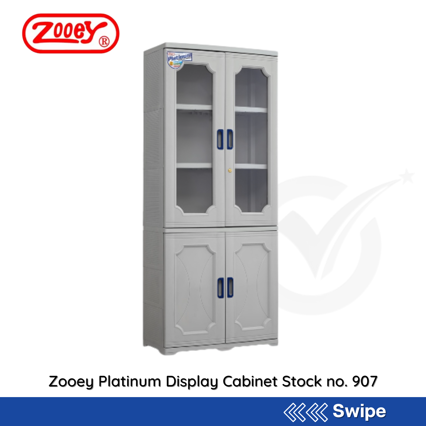 Zooey Platinum Display Cabinet Stock no. 907 - People's Choice Marketing